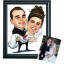 Make a Caricature Print of your Wedding Picture